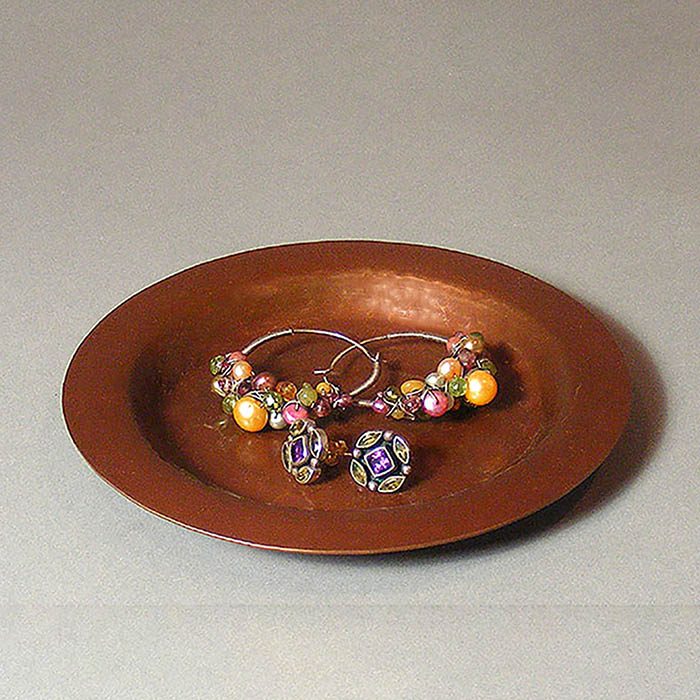 Hand-hammered Copper Jewelry Dish