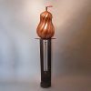 One-of-a-Kind, Massive 19" Hammered Copper Squash - Image 2