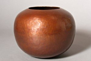 Copper Globe Vase