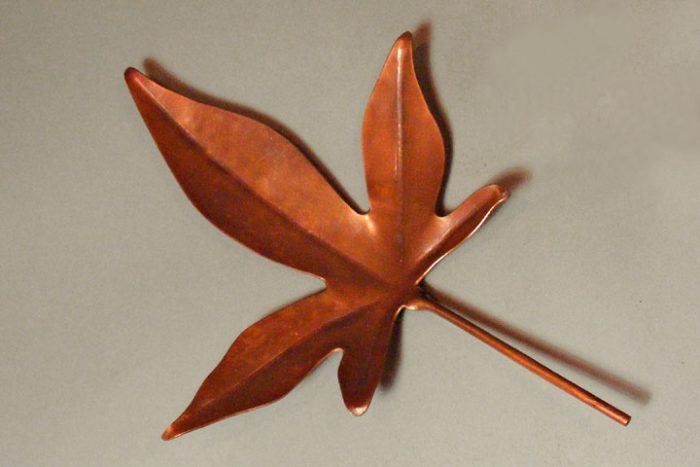 Copper Sweet Gum Leaf Bonus Gift