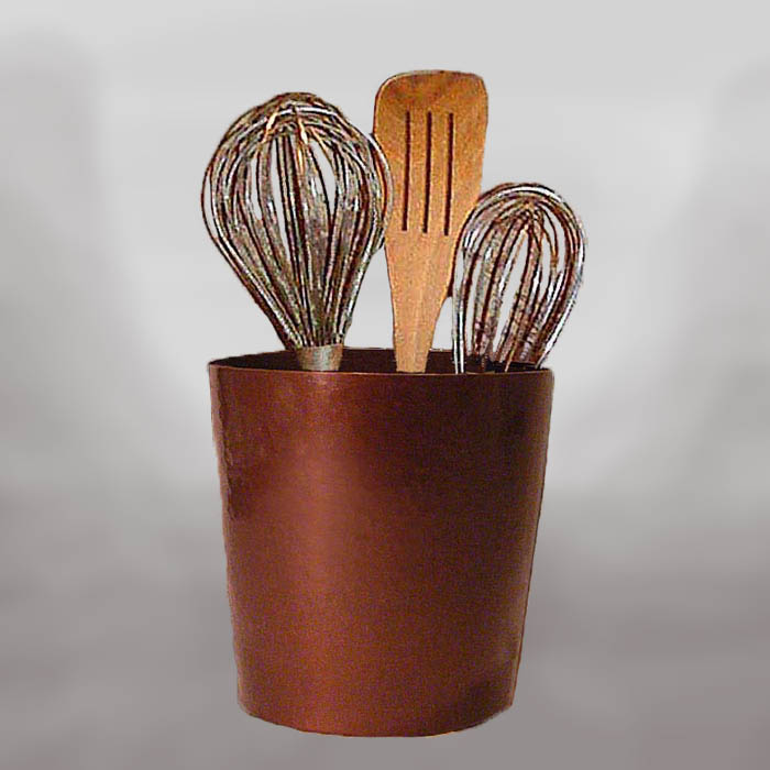 Handhammered Copper Chef Utensil Jar Cobre HandHammered Copper