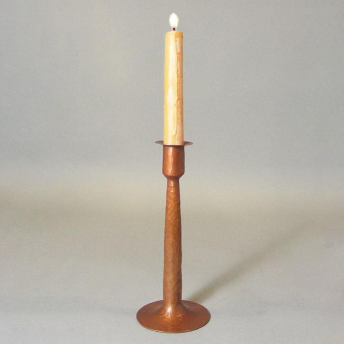 Hand-hammered Copper Candlesticks (Pair)