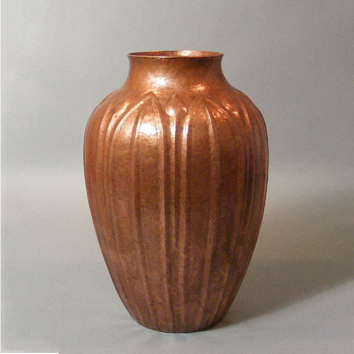 Grueby Faiencestyle Copper Vase Cobre HandHammered Copper Gifts