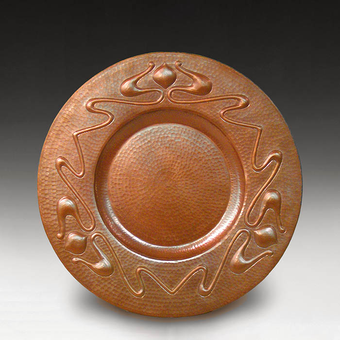 "Hearts and Vines" Copper Plaque Cobre HandHammered Copper Gifts