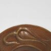 Hand-hammered Copper Stickley-style Seed Pod Plaque - Image 2