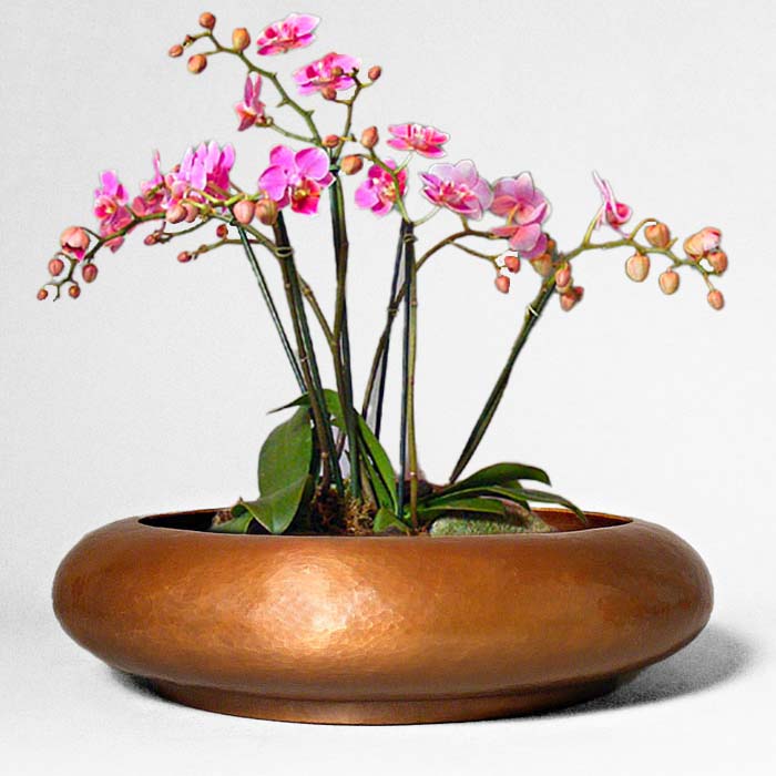 Hand-hammered Copper Contemporary Bowl - Cobre Hand-Hammered Copper ...