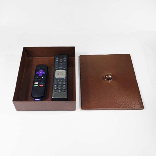 Copper Roycroft-style TV Remote Box