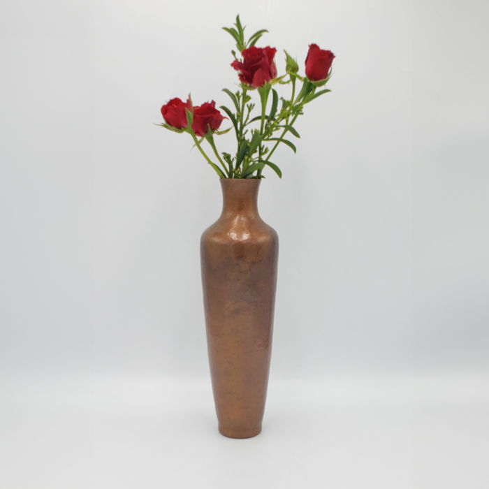 Copper Sculptural Vase - Image 2