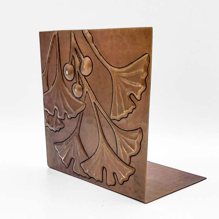 Copper Ginkgo Bookends - Image 2