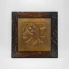 Copper Ginkgo Leaf Framed Tile
