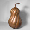 One-of-a-Kind, Massive 19" Hammered Copper Squash